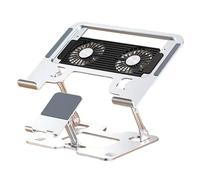 Générique Adjustable Laptop Stand Desk Use, Five-Level Height Lift, Cooling Mount with Tablet Phone Support - Office Bedroom Home Study Classroom Meetings