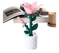 Générique Aesthetic Flower Lamp Rose Freesia - ABS batteria Powered 3 pezzi | Decorative Light Home Office Nursery Dorm Party Birthday Christmas Table Decor Gift Lighting