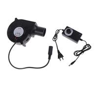 Générique Air Mover Fan, Blower Fan 12 V Air Blower US/EU Plug, Blowers For Inflatables, DC Quiet Motor Drying Fans, Portatile Fan Blowers For Ventilating, Radiator, Desktops, Console, TV