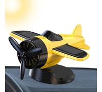 Générique Aircraft Car Dashboard Decoration - Airplane Drift Toy for Auto Interior | Solar Rotating Plane Ornament for Truck & Desk | Aviation Theme Console Display Accessory