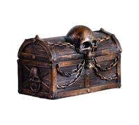 Générique Al Tesoro Per | Deposito Dei Pirati Vintage, Deposito Pirata In Resina Con Vassoio Per Il Pane Di E Catene, Grande Gioielli In Polvere Per La Conservazione Di Tesori D