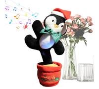 Générique Albero di Natale Ballerino in Peluche | Albero di Natale interattivo con canzone e luce per tutti i piccoli | Decorazione per ufficio camera da letto dormitorio appartamento scuola festa |