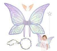 Générique Ali da fata per adulti, ali di farfalla per ragazze, accessori per cosplay e giochi di ruolo per feste di Halloween, Natale e matrimoni