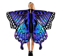 Générique Ali Farfalla da donna, taglia grande, piume, costume carnevale, cappotto, scena, con cappuccio, danza, teatro, giacche performance, felpa, festa, vigilia mantello, decorazione festival