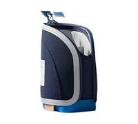 Générique Ampia Capacity Pencil Case, 2-in-1 Retractable Pen Pouch Organizer, 5.12x3.15x8.66 inches, Multi-Compartment Stationery Holder, Durevole Storage Bag for School, Home, Work, Teacher, blu, Se