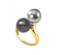 Générique Anello con perla Tahiti - Oro giallo - Irea - 50 - 7 - 8 mm