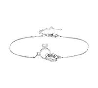 Générique Anello da donna in argento con anelli da donna, design versatile, lussuoso e lussuoso, con frasi di coppia, anello, Taglia unica, alluminio alloy, Nessuna pietra preziosa