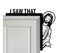 Générique Angolo della porta di Gesù | Cornice creativa per la porta in legno Ho visto che Gesù Cristiano s necessario, posto Chiesa Cristiana Corner Decorations
