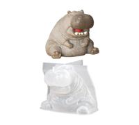Générique Animal Candle Mold, Hippo Silicone Casting, Reusable Shape Tray with Easy Demold, Compact Dessert Mould Tool, Novelty Baking Style, DIY Projects for Gummies and Cupcake Use