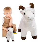 Générique Animale di peluche di capra - Giocattolo di peluche di capra - cuscino animale di capra, peluche animale, capra dolce, cuscino pieno, animale per soggiorno, camera da letto