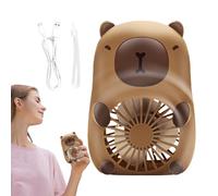 Générique Animale Fan-mini fan con motivo cartone animato per i | Ventaglio della mano del fumetto per i più piccoli | Ricarica USB, refrigeratore d'aria con 3 velocità, dispositivo di raffreddamento