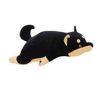 Générique Animale in peluche - Animale in peluche ponderato | Giocattolo in peluche Shiba nero | Calmante riforte per il sostegno del sonno | Giocattolo sensoriale soffice, caramella morbida e soffice