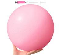 Générique Anti-Burst non slip, Small Pilates Ball, 9.84 inch Diameter Sphere with Textured, Durable ABS Core, Inflatable Trainer with Portable Style, Stability Balance for Fitness Workout