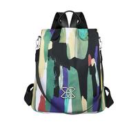 Générique Anti-Theft Large Capacity Backpack, Nylon, Regolabile Shoulder Strap, Lightweight, Multi-Pocket Organizer, (33 x 28 x 16 cm), Borsa da viaggio per Commuting, School, Daily Use, multicolore,
