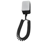 Générique Anti Theft Phone Strap - ABS 1.65 Inch | Anti-Theft Phone Tether with Рhone Patch for All Smartphones, TV Remote Control | Extendable Theƒt -Proof Chain with Built-in Wire Pull Box, Nero