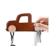 Générique Appendiabiti da parete in legno a forma di auto robusto | Decorazione per cameretta, asciugamani, bagno, zainetto, abbigliamento, ingresso, ombrello