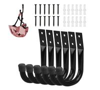 Générique Appendiabiti per scala - 6 pezzi/set per biciclette Hooks Heavy Duty J Hooks | ganci per biciclette, supporto da parete con ganci utilitari per scala sospesa, bicicletta, soluzione di