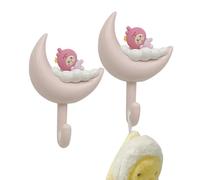 Générique Appendini, ganci adesivi da parete, ganci adesivi per chiavi, portasciugamani e cappotti, 2 ganci da parete per ingresso, appendini da parete per armadio della cucina della camera da