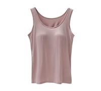Générique Apprendimento Pulizia Ragazza 2 Anni Donne con padiglioni del petto cinque dita senza anello in acciaio tazze reggiseno una canotta sportiva Set Lungo, Rosa, S