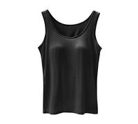 Générique Apprendimento Pulizia Ragazza 2 Anni Donne con padiglioni del petto cinque dita senza anello in acciaio tazze reggiseno una canotta sportiva Set Lungo, Le Noir, XXL