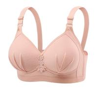 Générique Apprendimento Ragazza Reggiseno Sexy Senza Ferretto Donna Confortevole e Traspirante Reggiseno Sportivo, Rosa, 50