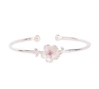 Générique Argento Scelta San Valentino Frasi Anelli Artistic Flower Open Bracciale Bracciale Nonna E 2 Bracciale Classico Bracciale, Taglia unica, Metallo, Nessuna pietra preziosa