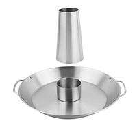 Générique arrosto per pollo - per lattine di birra in acciaio inox per grigliare verticale | Accessorio per barattoli per fumatori con maniglie, lavabile in lavastoviglie, strumento