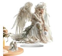 Générique Arte da Ufficio in Acrilico di Angelo, Pannelli in Acrilico di Angelo - Amante 'Ufficio 2D - Decorazione unica per il centrotavola in Vaso, Display elegante per Adulti e