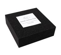 Générique Artisan Felting Pad - Knitting Wool Tool for Handmade Design | High-Weave Sponge with Smooth Texture, Black Rettangolo Cushion, Needle Felting Accessory, Compact Craft Supply for Home Dorm