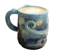 Générique artistica - da 370 ml per caffè crema e latte, tazze da caffè artistiche, per cucina, ristorante, casa, compleanno, Natale, vino, succhi
