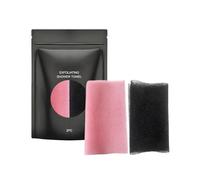 Générique Asciugamani da doccia - 2 pezzi di WC antistrappo, 20 x 65 cm, resistente agli, rosa e nero, per adulti, uomini, donne, casa, bagno, doccia, schiena, viso