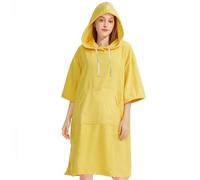 Générique Asciugamano Poncho in Microfibra, Poncho da spiaggia con cappuccio | Poncho per pannolini da spiaggia assorbente acqua,Asciugamano da esterno unisex, asciugamano con grande tasca per piscine