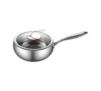 Générique Asian Skillet Pan, Induction Frying Pan, Titanium Nonstick Coating, Fast Heating Deep Skillet, Scratch-Resistant Cookware, Ideal for Home Kitchen, Ristorante, Outdoor, and Camping Use