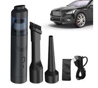 Générique Aspirapolvere per auto - Pulitore d'aria ricaricabile per auto con accessori completi | 19000Pa Pulitore per aspirazione manuale per soffiaggio, polvere d'aria 4 in 1 per roulotte, ufficio