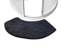Générique Assorbente Bath Mat, Washable Absorbent Carpet Home Decor, Super Soft Bathroom Floor Mats Curved, Shower Accessories for Bedroom RV Apartment Kitchen Hotel Dorm Family Safety Entrance
