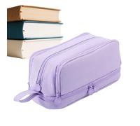 Générique Astuccio con scomparti | Borsa scolastica grande custodia a penna,Porta penna con 4 scomparti forniture per la scuola per adulti, viola., riferimento alla descrizione, riferimento