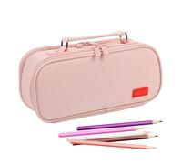 Générique Astuccio per matite di grande capacità | Astuccio universitario multi-scomparti,Scuola ufficio viaggi arte trucco studio casa, Rosa, Se référer au descriptif, Fare riferimento alla