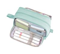 Générique Astuccio Per Matite Grande Capacità | Borsa Scuola Grande Custodia A Penna,Porta Penna con 4 Scomparti Forniture Per La Scuola Adulti, blu, riferimento alla descrizione,
