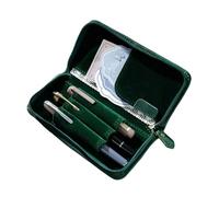Générique Astuccio per matite in pelle | Stoccaggio vintage con 3 posizioni,Custodia per penne, per ufficio, scuola, studi, arte disegno, diario creativo viaggio casa, verde, Se référer au descriptif