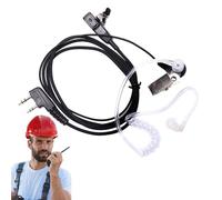 Générique Auricolare per walkie-talkie,auricolari per walkie-talkie, Auricolare radio per, Cuffie a 2 vie, Tubo acustico nascosto, Accessori di sicurezza portatili per una comunicazione