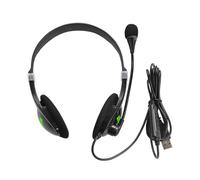 Générique Auricolari USB - Cuffie | Auricolari per cancellazione del rumore con microfono | Microfono per cancellazione del rumore con protezione contro l' | Fascia regolabile | Orecchie