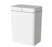 Générique Automatic Trash Can, Waste Bin, Sensor Activated USB Ricaricabile Compact PP Build ABS Material Modern Look, Garbage Can for Home Kitchen Bathroom Bedroom, 10.24x7.28x13.39 Inches, White