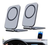 Générique Automobile Smartphone Cradle - Due Pack Slim Magnetic Grip, Adjustable Laptop Screen Clip, Forte Adsorption Base | Commuting Business Trip Accessories