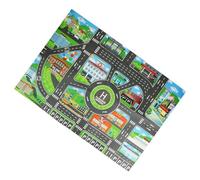 Générique Autoteppich, Autospielmatte - Autoteppich Straßenteppich,33 x 22 Zoll großer Auto-Spielmatte für Kleinkinderfür Kinderzimmer -LKW, Spielmatte rund um Die Stadt, Kinderteppich, Spielmatte
