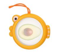 Générique Avocado Saver and Garlic Container, Fish Shaped Food Storage Keeper, 5,71 x 4,92 Inches Stackable Holder, Cute Compact Container for Cheese, Berries, Leftovers, Pantry, Travel