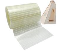 Générique Awning Repair Tape, Clear Weatherproof RV Tarp Repair Tape, 3,54 x 2,56 x 2,56 pollici Heavy Duty Wide Coverage Kit for Outdoor Canvas, Window, Boat, Tent, Hose and Accessories