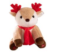 Générique Babbo Natale in peluche, giocattoli di peluche di Natale | Light Up Peluche Pupazzo di neve di Natale,Belle bambole di Natale con musica per soggiorno, camera da letto, scuola