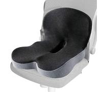 Générique Back Seat Cushion, L-Shaped Memory Foam Support, Versatile Back Support, Integrated Lumbar Tailbone Comfort, Ergonomic Chair Pad for Adults, Women, Men, Dark Gray