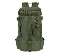 Générique Backpack for Fishing, Water Resistant Fishing Tackle Bag, Backpack Organizer with Rod Holders, Portable Large Netting Gear Handbag with Multiple Compartments, Green