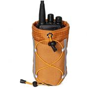 Générique Backpack Strap Water Bottle Holder | Plaid Cloth & Mesh, 7.1in X 3.1in | Outdoor Hydration Pouch, Hiking Trekking Accessory | Shoulder Strap Bottle Carrier, arancione, Se référer au